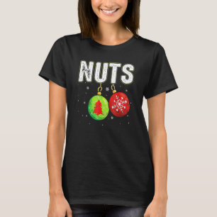 Chest Nuts Christmas   Matching Couple Chestnuts T-Shirt