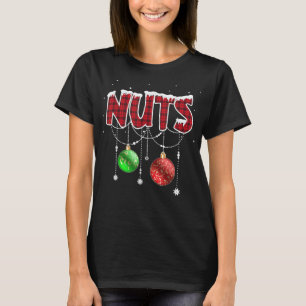 Chest Nuts Christmas Matching Couple Chestnuts T-Shirt