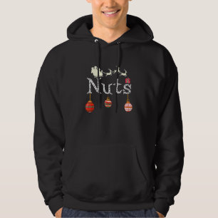 Chest Nuts Christmas Matching Couples With First B Hoodie