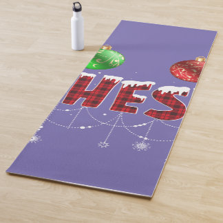 Chest Nuts Christmas Red Plaid Matching Couple Che Yoga Mat