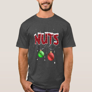 Chest Nuts Christmas T  Matching Couple Chestnuts  T-Shirt