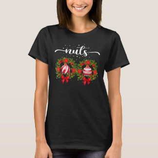 Chest Nuts Christmas T Shirt Funny Matching Couple