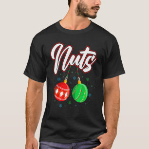 Chest Nuts Christmas T Shirt Funny Matching Couple