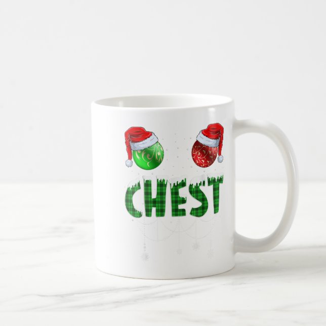 Chest Nuts Christmas T Shirt Matching Couple Chest Coffee Mug (Right)
