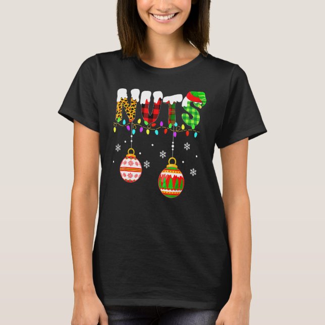 Chest Nuts Couples Christmas Chestnuts Adult Match T-Shirt (Front)