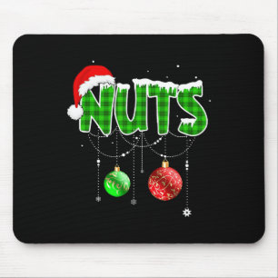 Chest Nuts Fun Matching Chestnuts Christmas Couple Mouse Pad