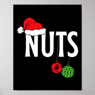 Chest Nuts Funny Christmas Chestnuts Couple Matchi Poster