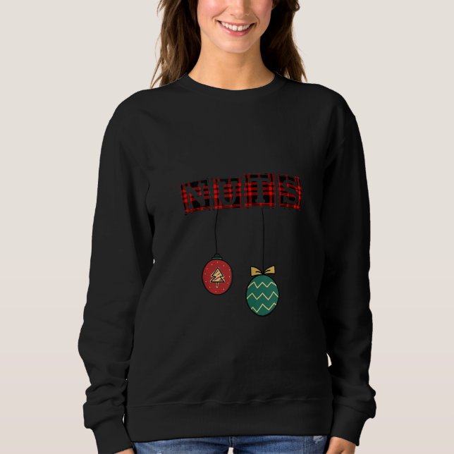 Chest Nuts Funny Matching Couples Chestnuts Christ Sweatshirt (Front)