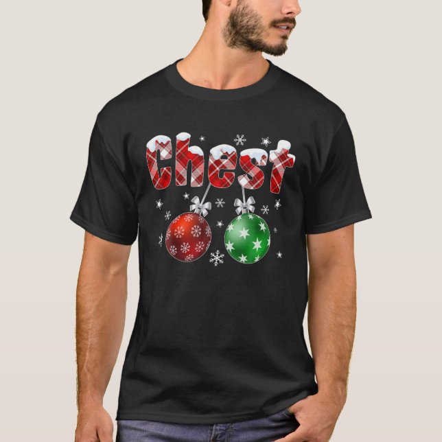 Chest Nuts Matching Chestnuts Christmas Couples Hu T-Shirt (Front)
