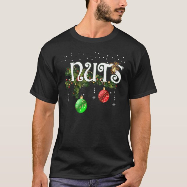 Chest Nuts  Matching Chestnuts Christmas Couples N T-Shirt (Front)