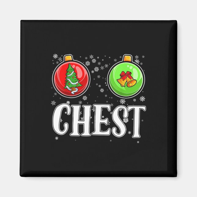 Chest Nuts Matching Chestnuts Christmas Couples Nu Magnet (Front)