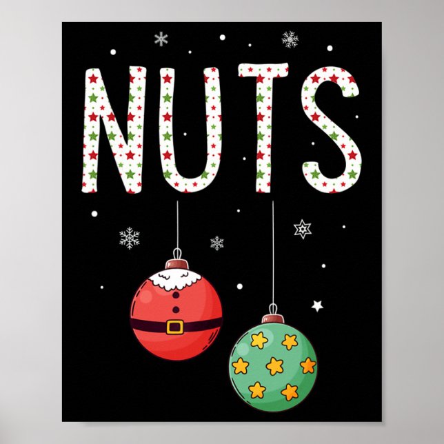 Chest Nuts Matching Chestnuts Christmas Couples Nu Poster (Front)