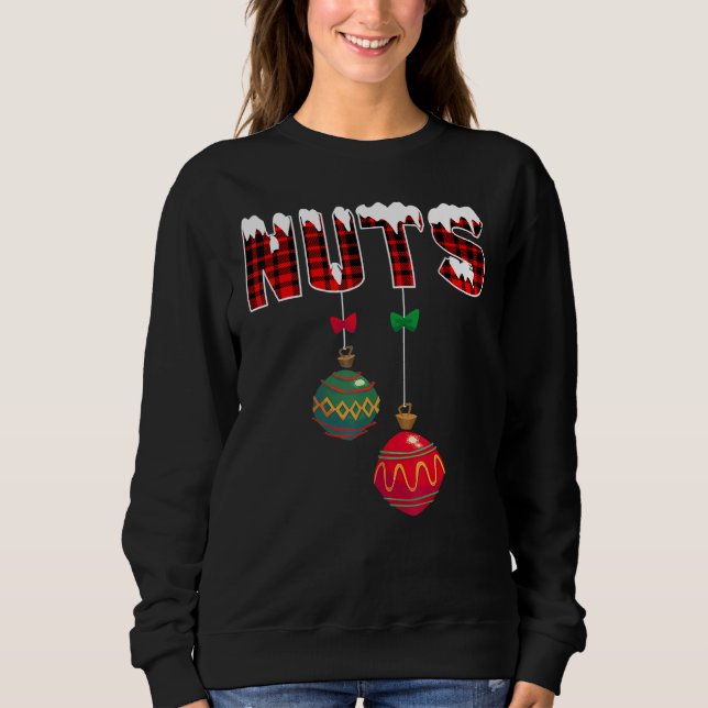 Chest Nuts Matching Chestnuts Christmas Couples Nu Sweatshirt (Front)