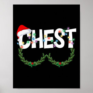 Chest Nuts Matching Chestnuts Christmas Couples Wo Poster