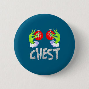 Chest Nuts Matching Chestnuts Christmas Snow Coupl 6 Cm Round Badge