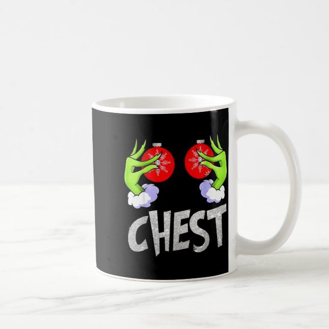 Chest Nuts Matching Chestnuts Christmas Snow Coupl Coffee Mug (Right)