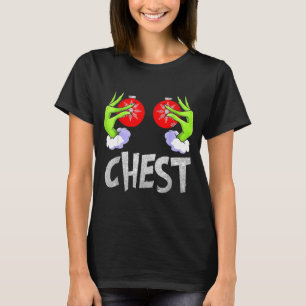 Chest Nuts Matching Chestnuts Christmas Snow Coupl T-Shirt
