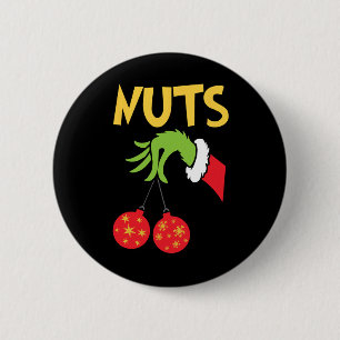Chest Nuts Matching Chestnuts Fun Christmas Couple 6 Cm Round Badge