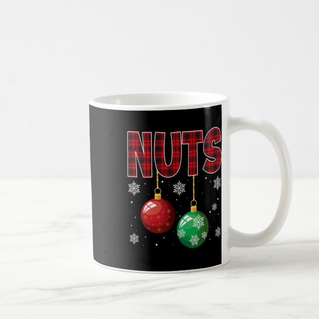 Chest Nuts Matching Chestnuts Fun Christmas Couple Coffee Mug (Right)
