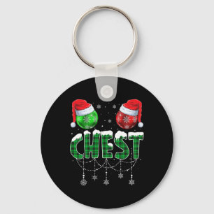 Chest Nuts Matching Chestnuts Fun Christmas Couple Key Ring