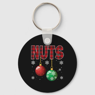 Chest Nuts Matching Chestnuts Fun Christmas Couple Key Ring