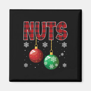 Chest Nuts Matching Chestnuts Fun Christmas Couple Magnet