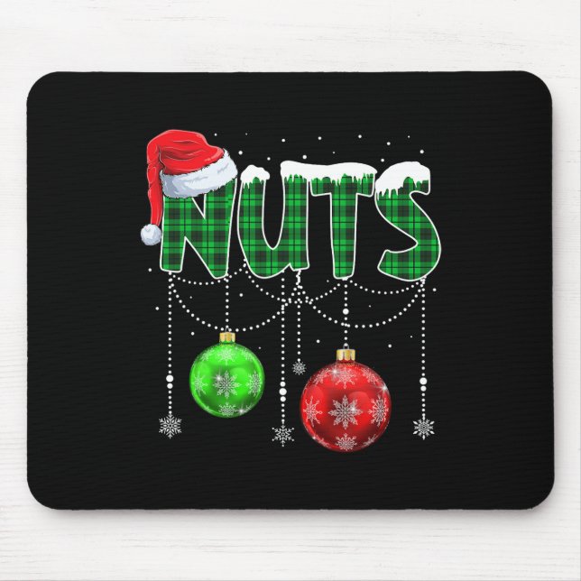 Chest Nuts Matching Chestnuts Fun Christmas Couple Mouse Pad (Front)