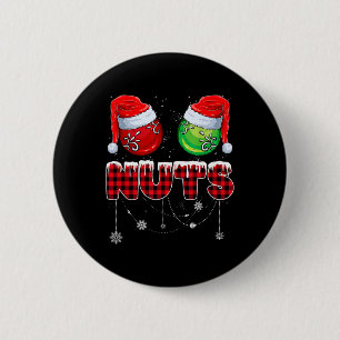 Chest Nuts Matching Chestnuts Funny Christmas Coup 6 Cm Round Badge