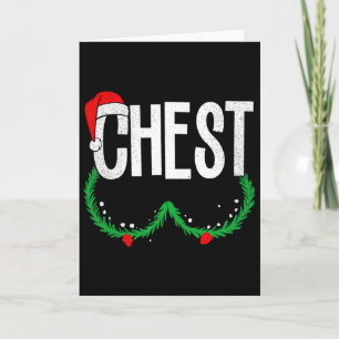 Chest Nuts Matching Chestnuts Funny Christmas Coup Card