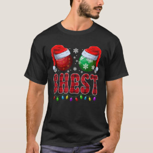 Chest Nuts Matching Chestnuts Funny Christmas Coup T-Shirt