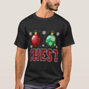 Chest Nuts Matching Chestnuts Funny Christmas Coup T-Shirt