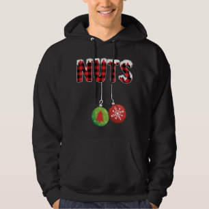 Chest Nuts Matching Chestnuts Red Plaid Christmas Hoodie
