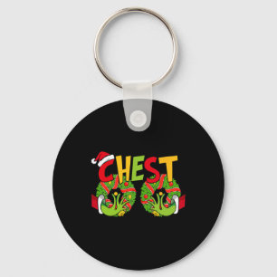 Chest Nuts Matching Chestnuts Xmas Christmas Coupl Key Ring
