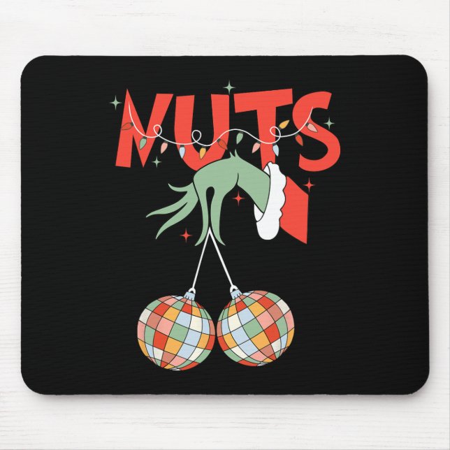 Chest Nuts Matching Chestnuts Xmas Christmas Coupl Mouse Pad (Front)