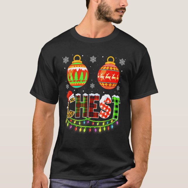 Chest Nuts Matching  Christmas Couples Chestnuts C T-Shirt (Front)