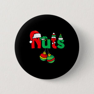 Chest Nuts Matching Couples Chestnuts Funny Christ 6 Cm Round Badge
