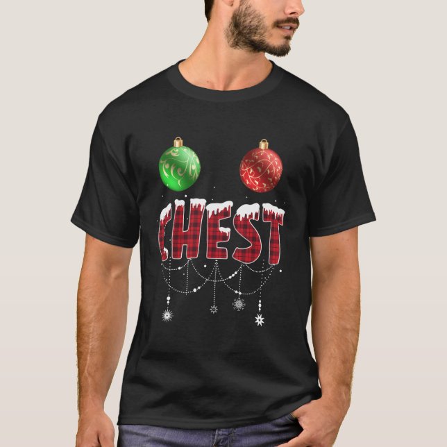 Chest Nuts Red Plaid Chestnuts T-Shirt (Front)