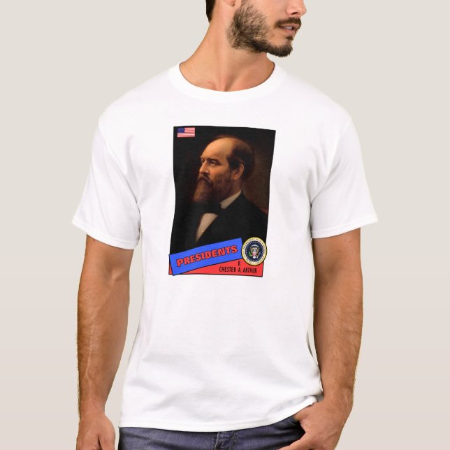 Chester A. Arthur Baseball Card T-Shirt (Front)