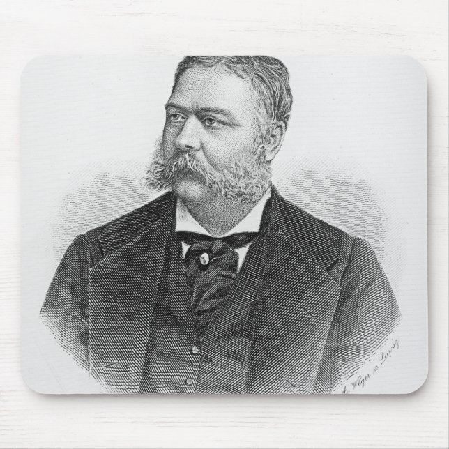 Chester Alan Arthur , engraved by A. Weger Mouse Pad (Front)