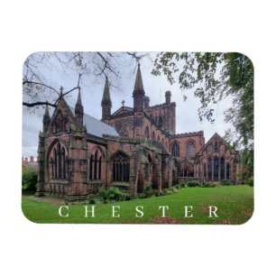 Chester Cathedral view fridge magnet