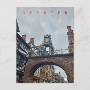 Chester Eastgate Clock view postcard
