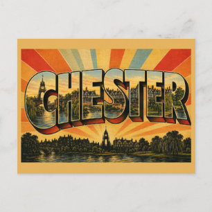 Chester England Vintage Travel Art Postcard