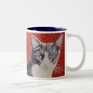 Chester Face Painting Two-Tone Coffee Mug