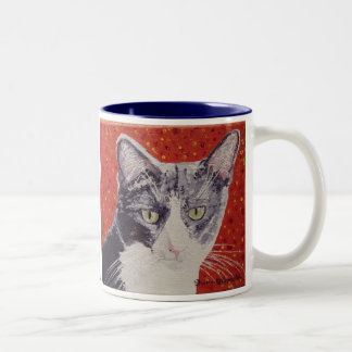 Chester Face Painting Two-Tone Coffee Mug