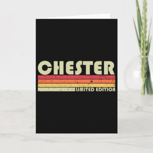 Chester Gift Name Personalised Funny Retro Vintage Card