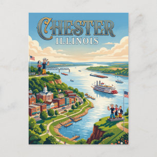 Chester, Illinois Postcard