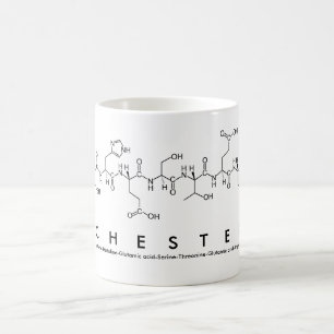 Chester peptide name mug