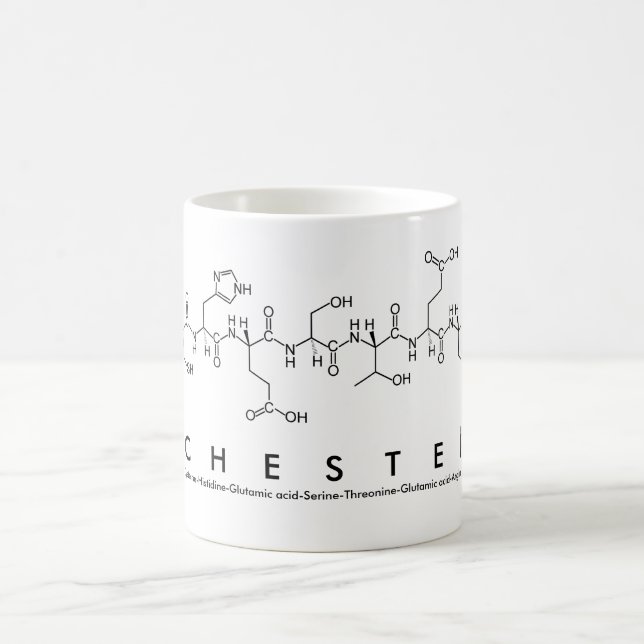 Chester peptide name mug (Center)