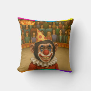 Chester the chimp clown cushion