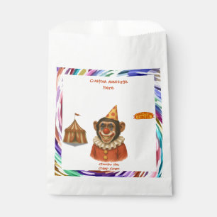 Chester the chimp clown favour bag